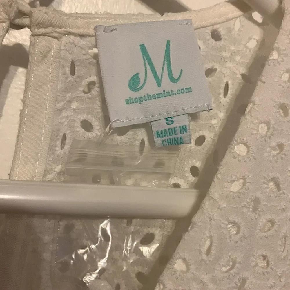 NWT Shop the mint white eyelet dress! Size S